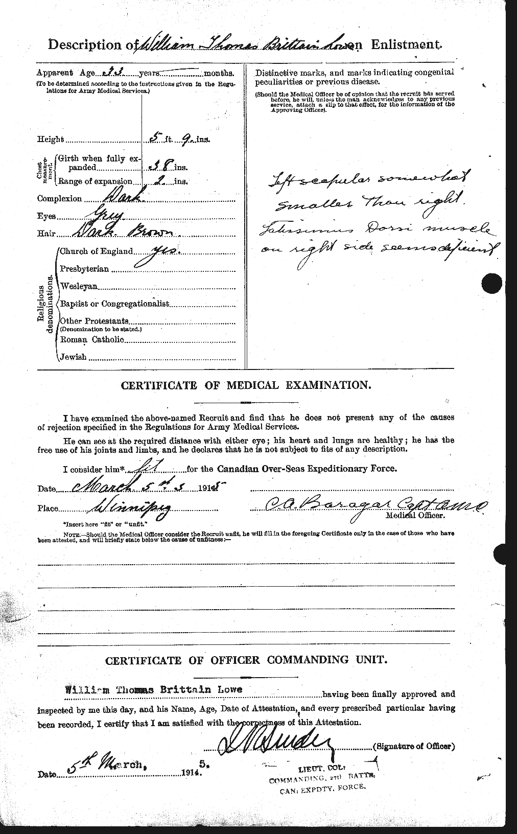 Personnel Records of the First World War - CEF 471239b
