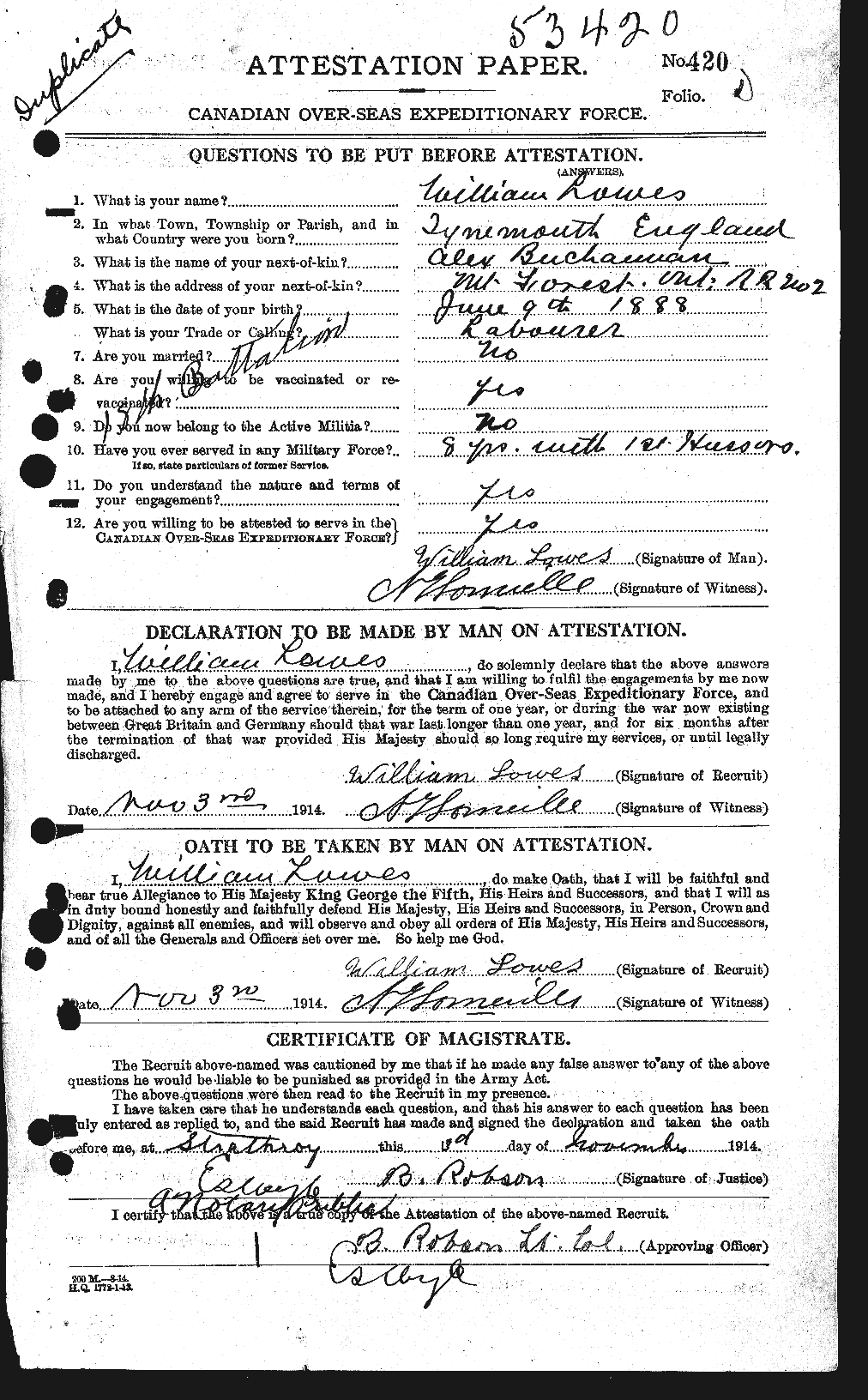 Personnel Records of the First World War - CEF 471341a