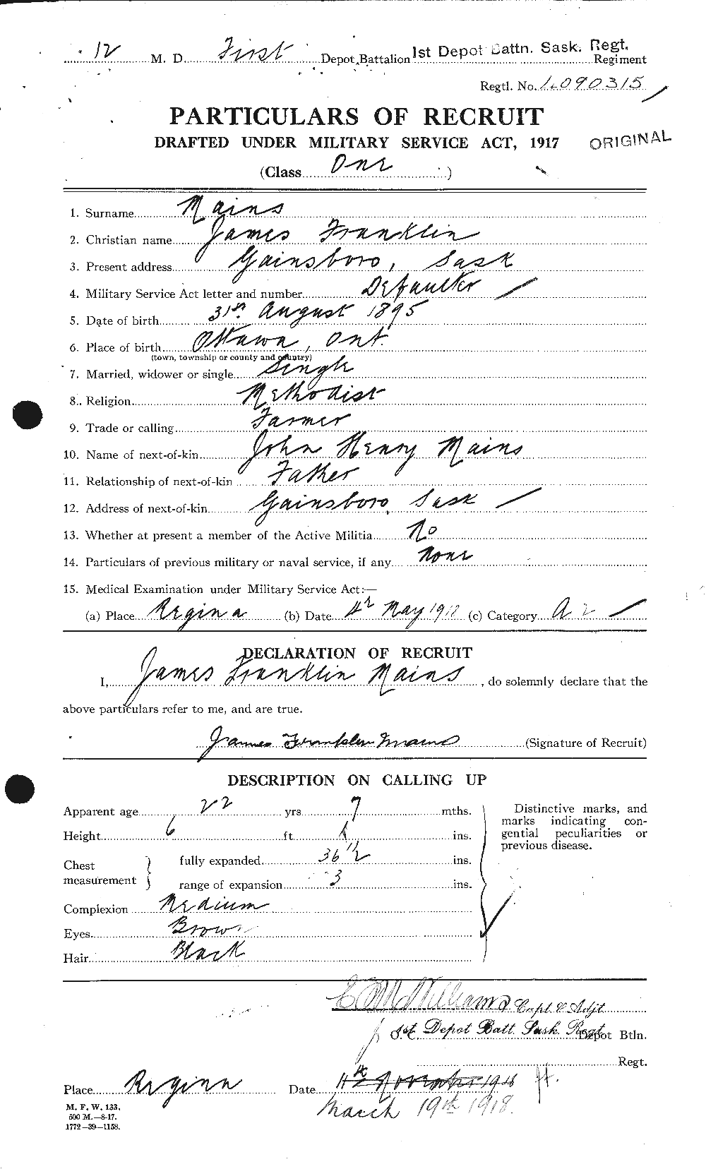 Personnel Records of the First World War - CEF 471523a