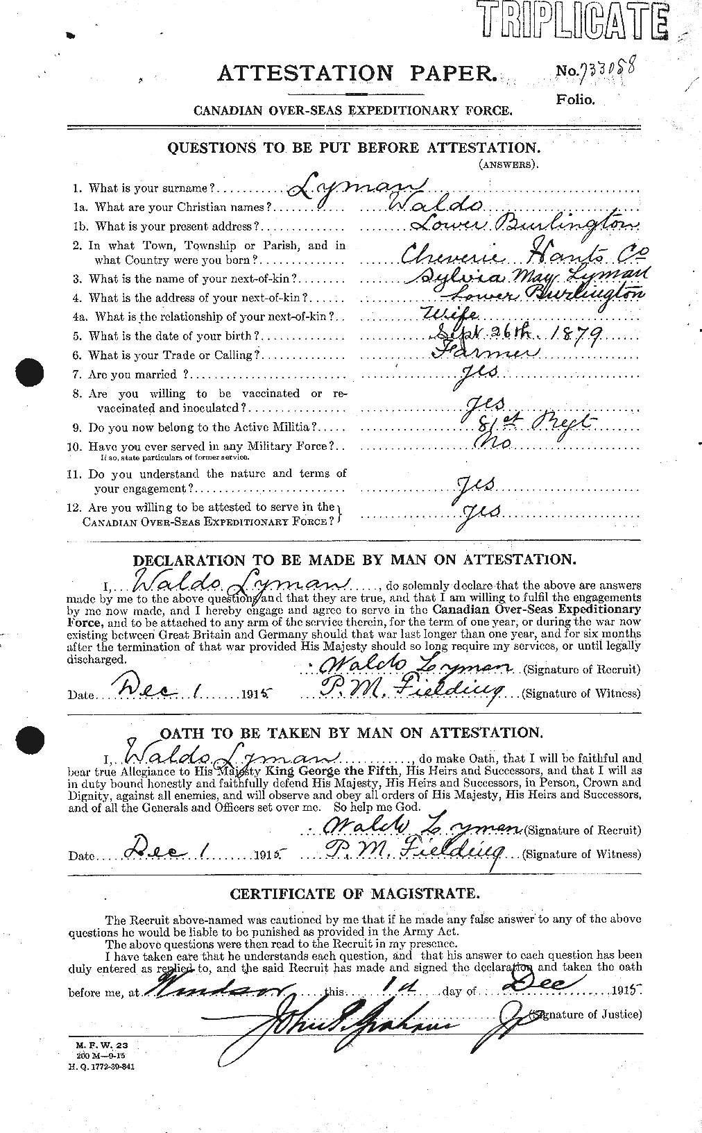 Personnel Records of the First World War - CEF 471834a