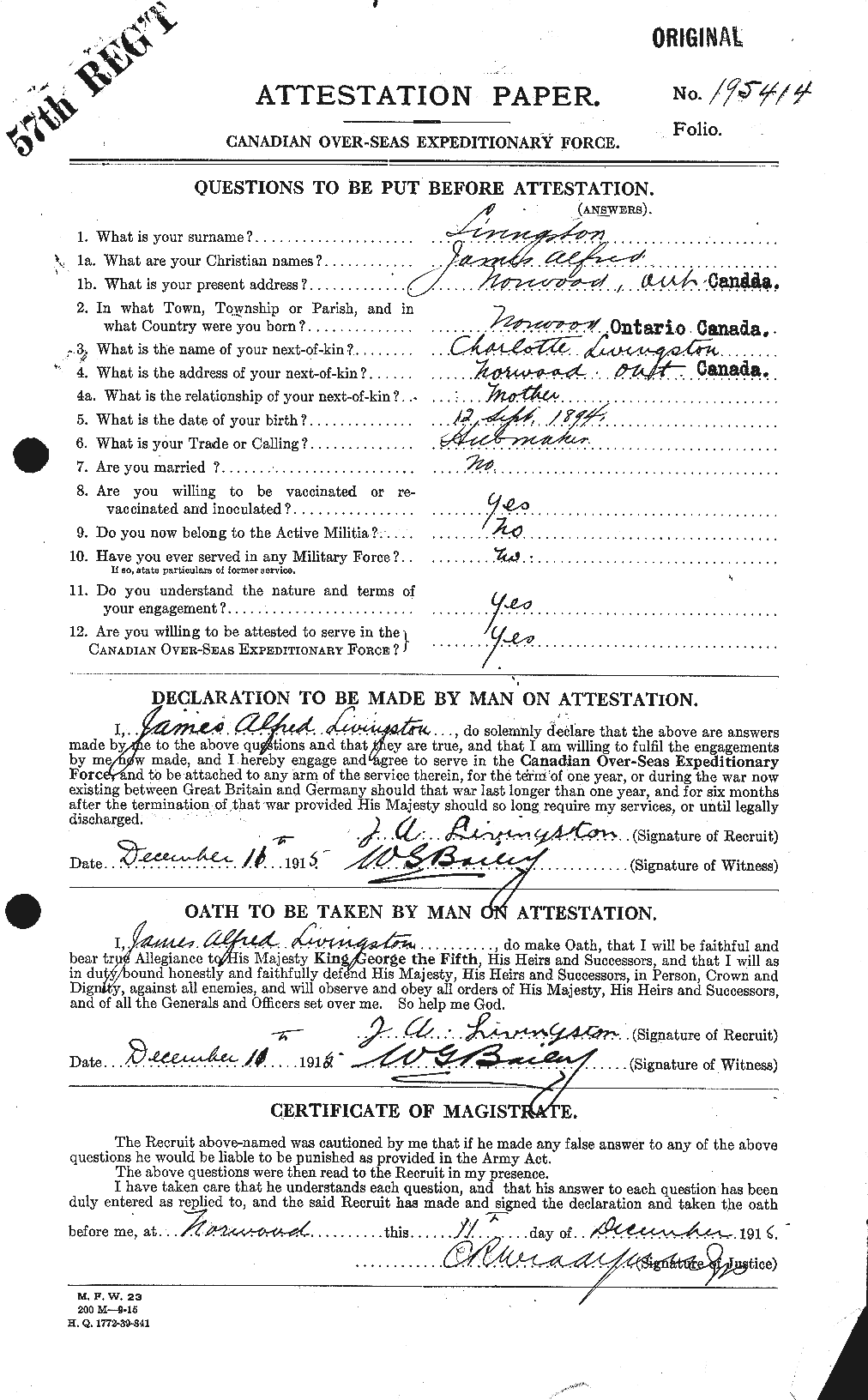 Personnel Records of the First World War - CEF 472771a