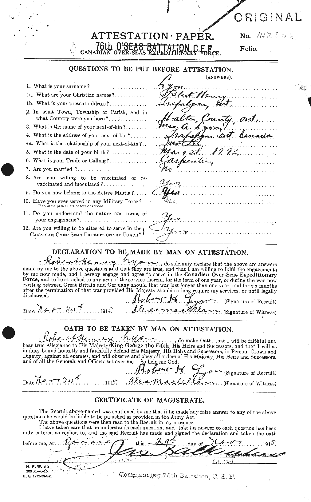 Personnel Records of the First World War - CEF 472959a