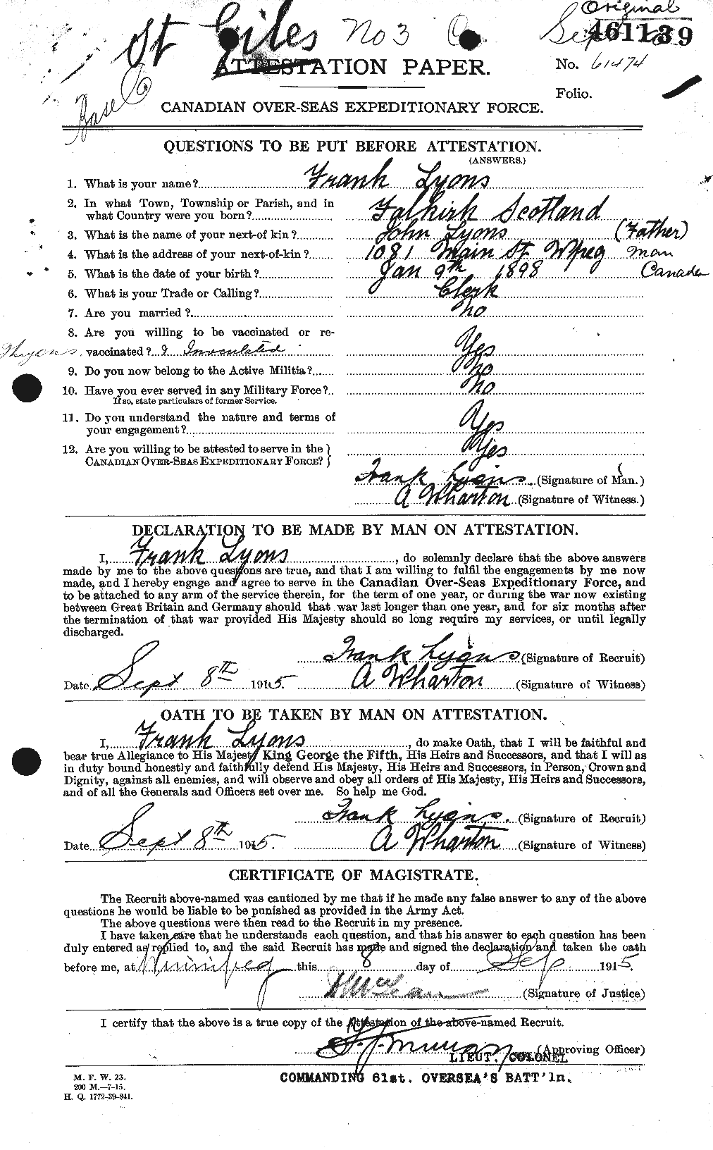 Personnel Records of the First World War - CEF 473055a