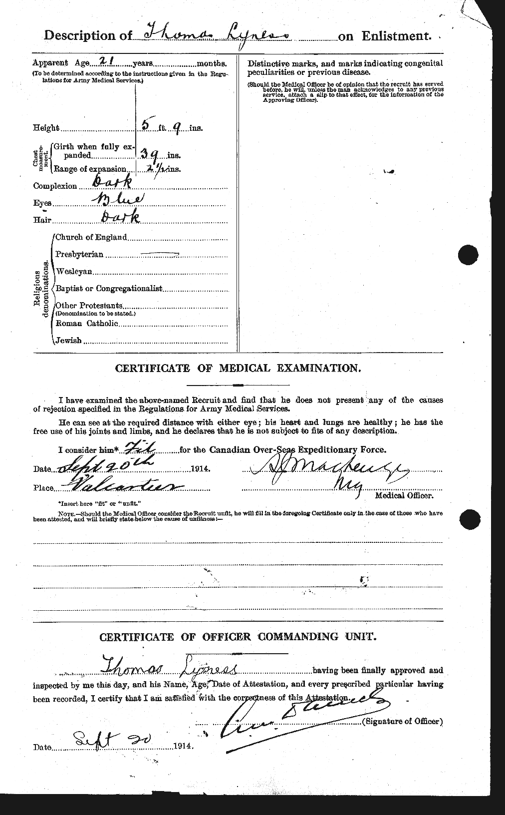 Personnel Records of the First World War - CEF 474290b