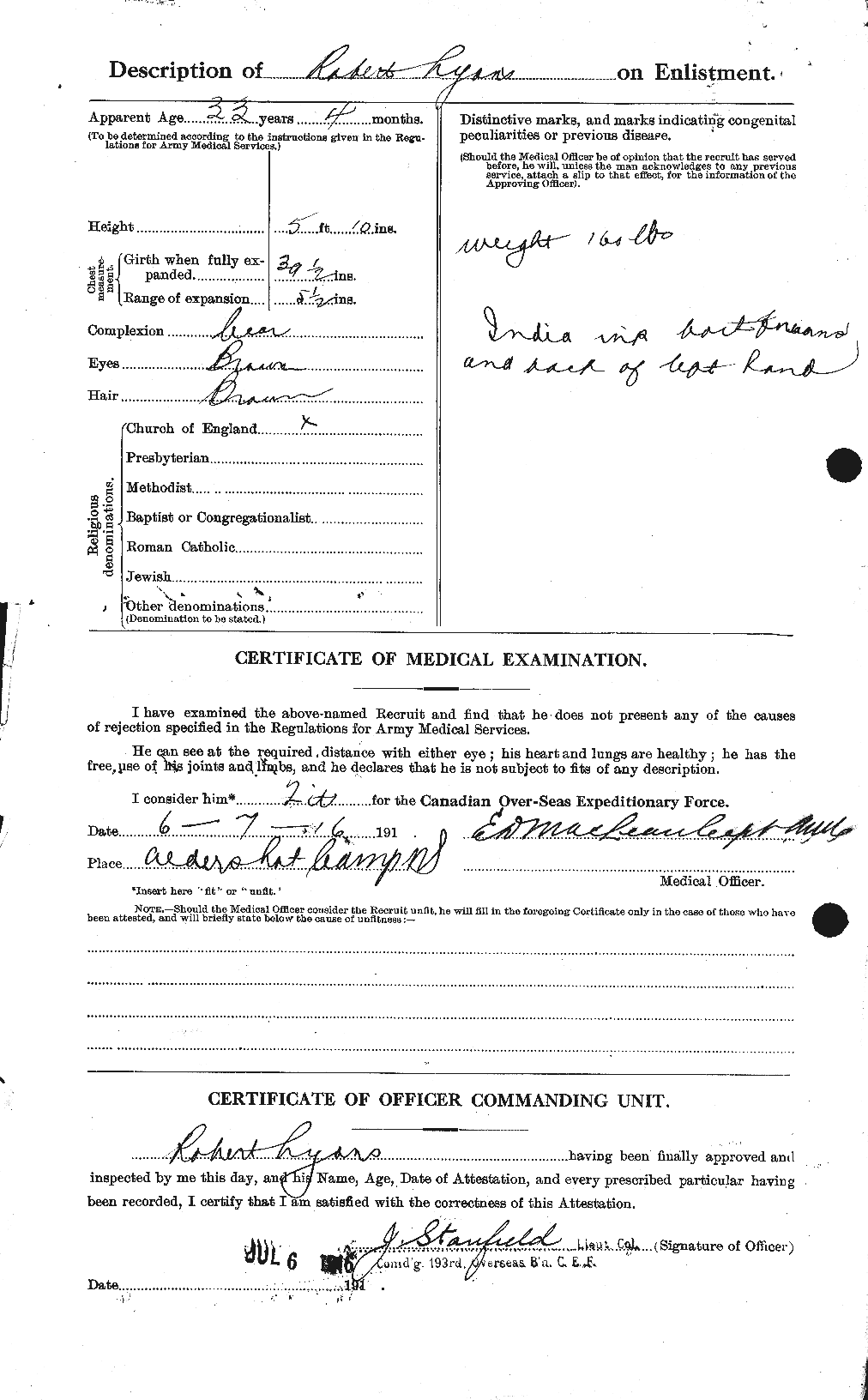 Personnel Records of the First World War - CEF 474846b