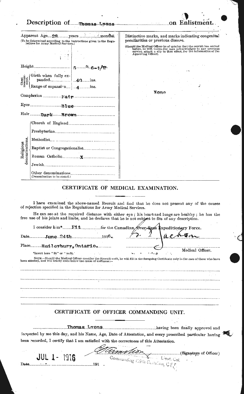Personnel Records of the First World War - CEF 474862b