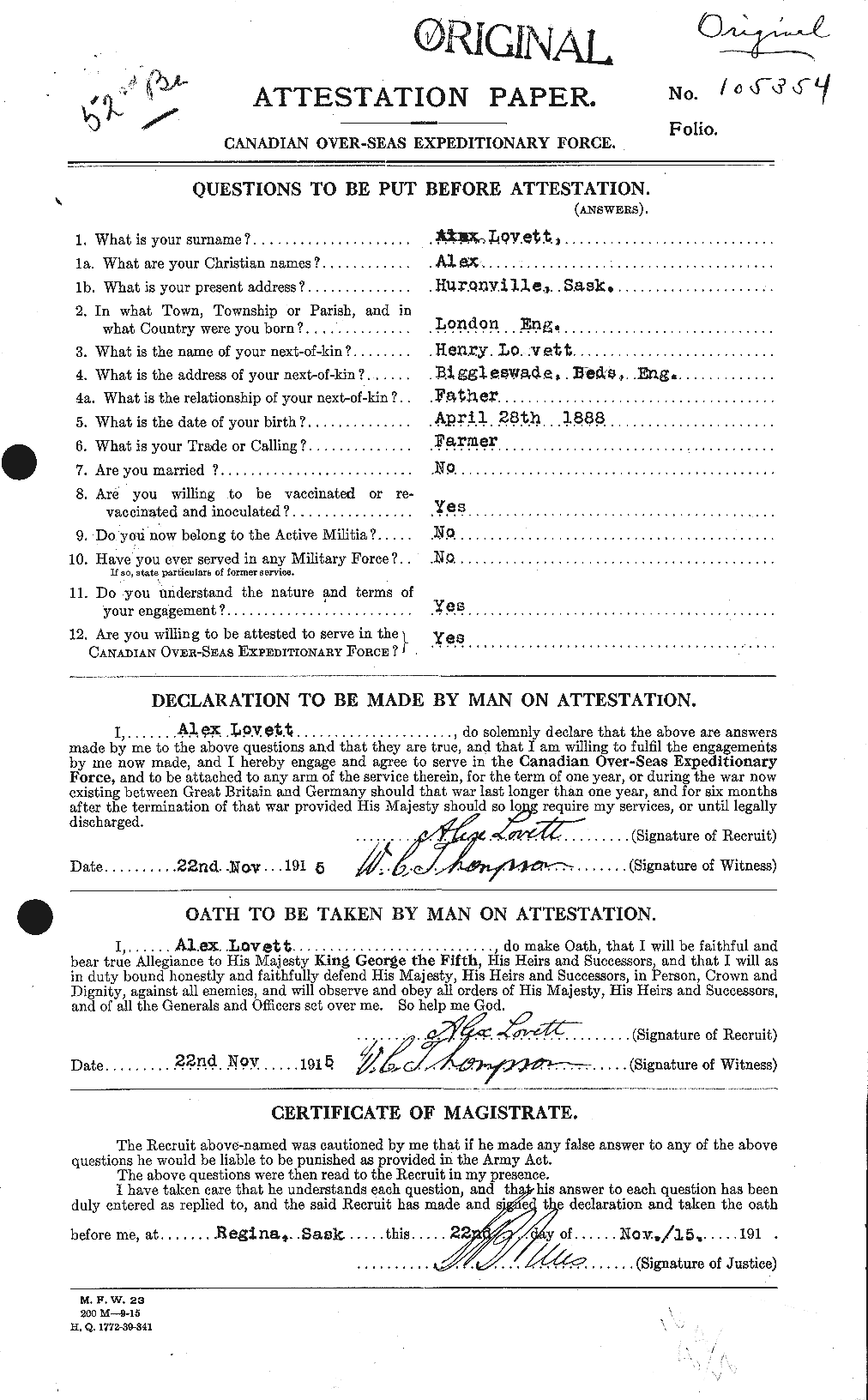 Personnel Records of the First World War - CEF 475471a