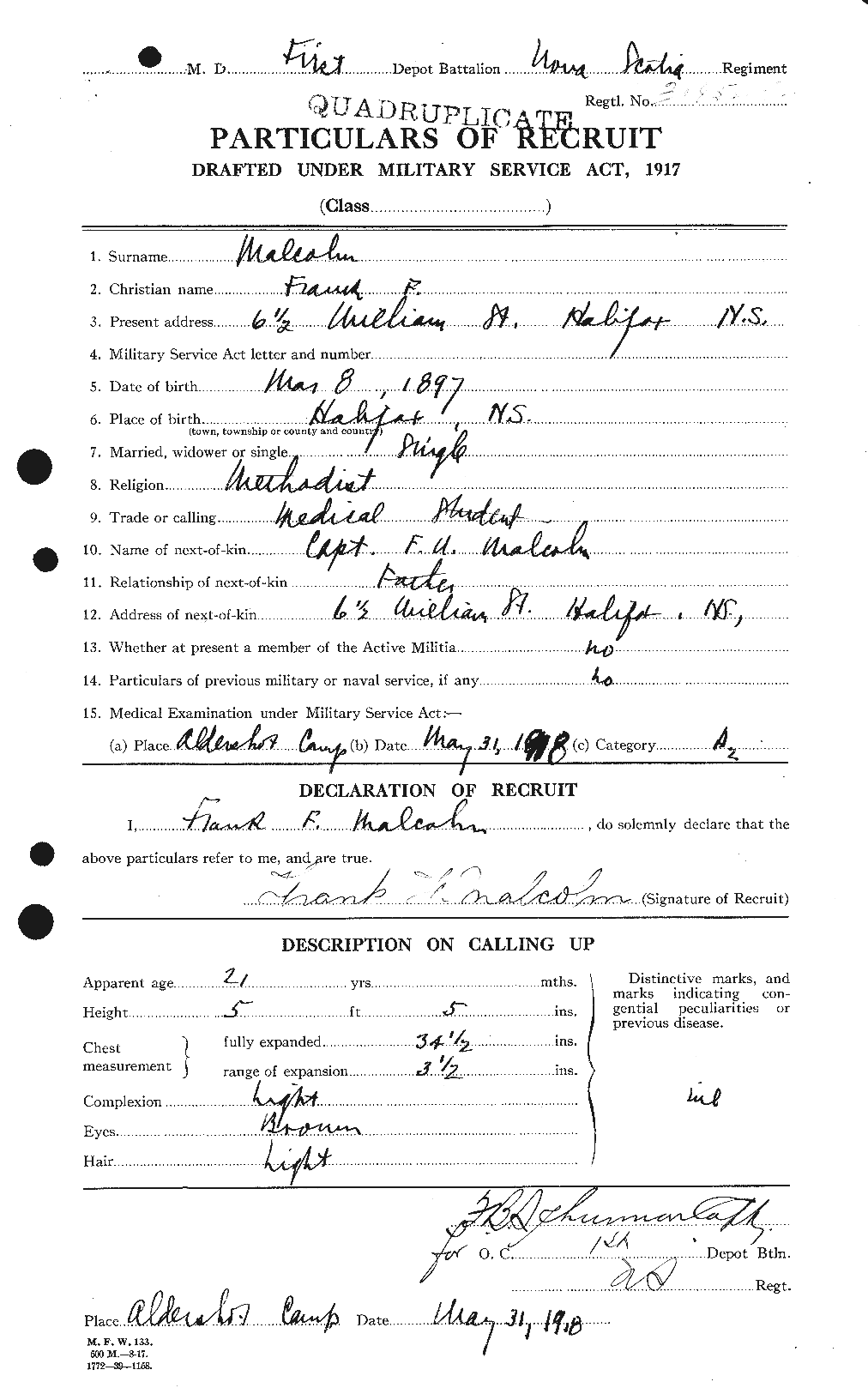 Personnel Records of the First World War - CEF 475630a