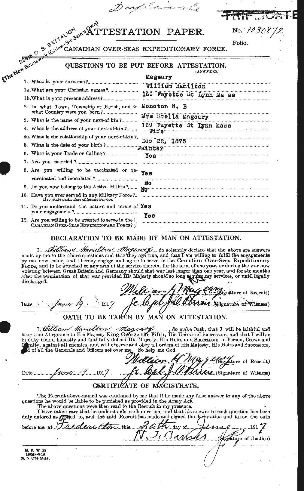 Personnel Records of the First World War - CEF 476768a