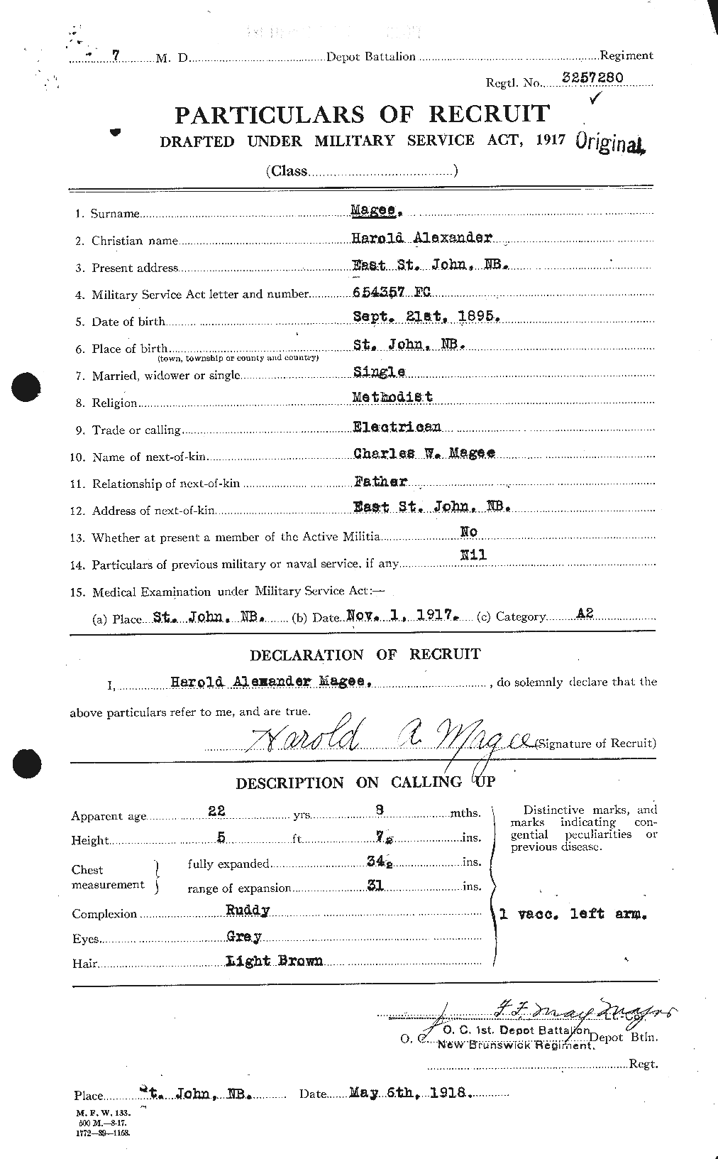 Personnel Records of the First World War - CEF 476810a
