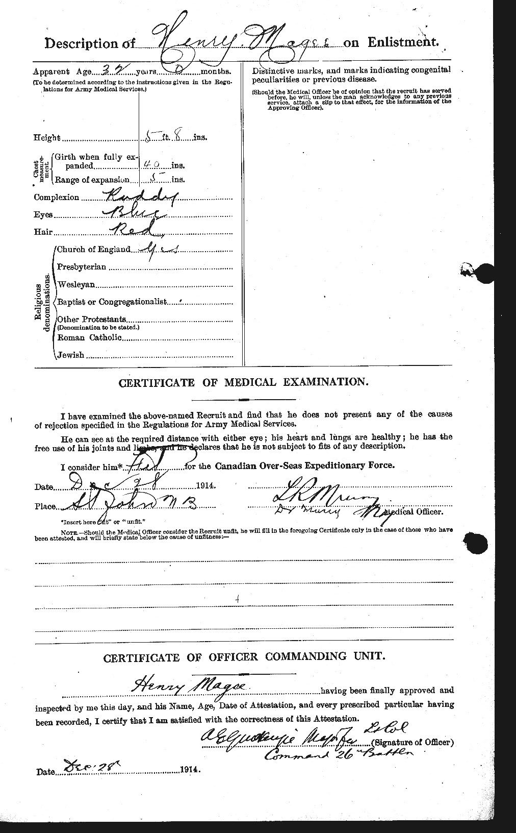 Personnel Records of the First World War - CEF 476816b