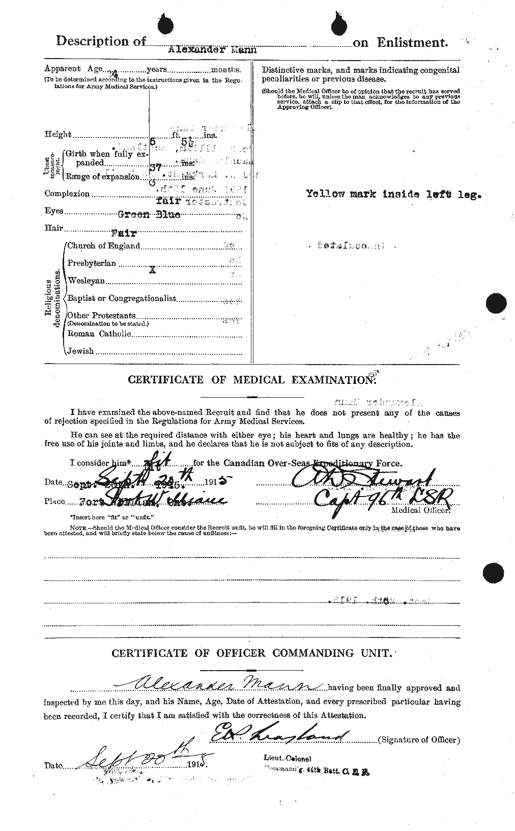 Personnel Records of the First World War - CEF 477064b