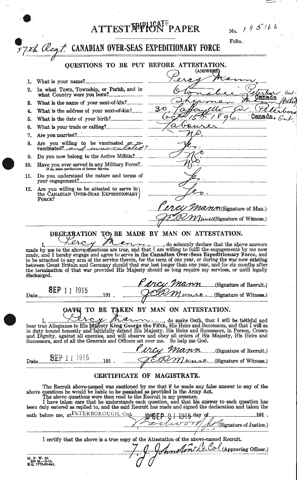 Personnel Records of the First World War - CEF 477276a