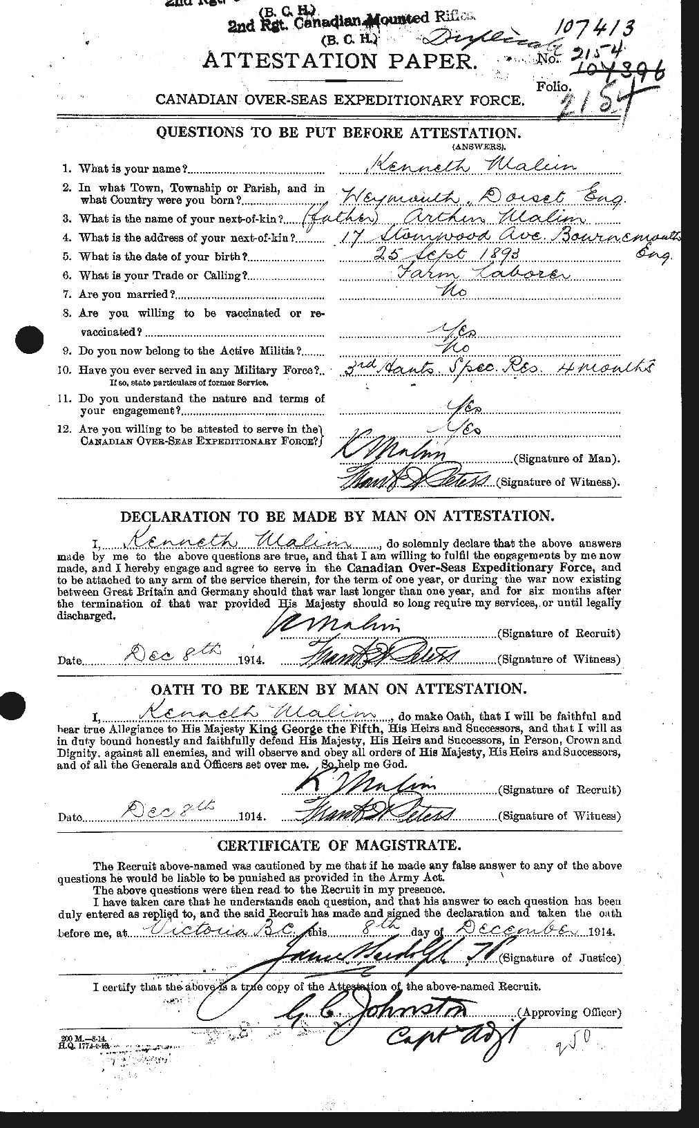 Personnel Records of the First World War - CEF 477404a