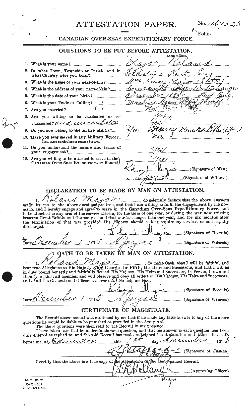 Personnel Records of the First World War - CEF 477899a