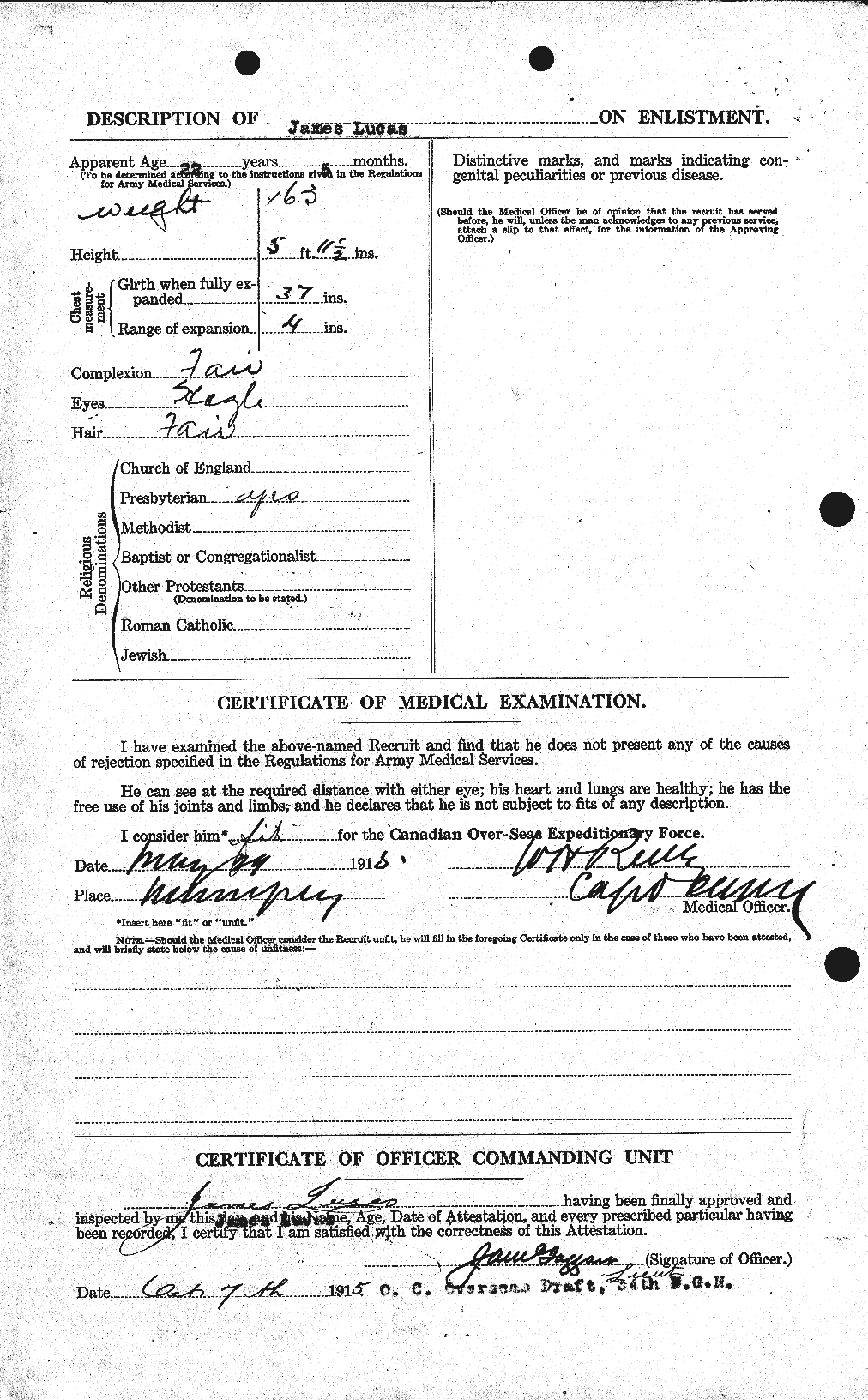 Personnel Records of the First World War - CEF 478212b