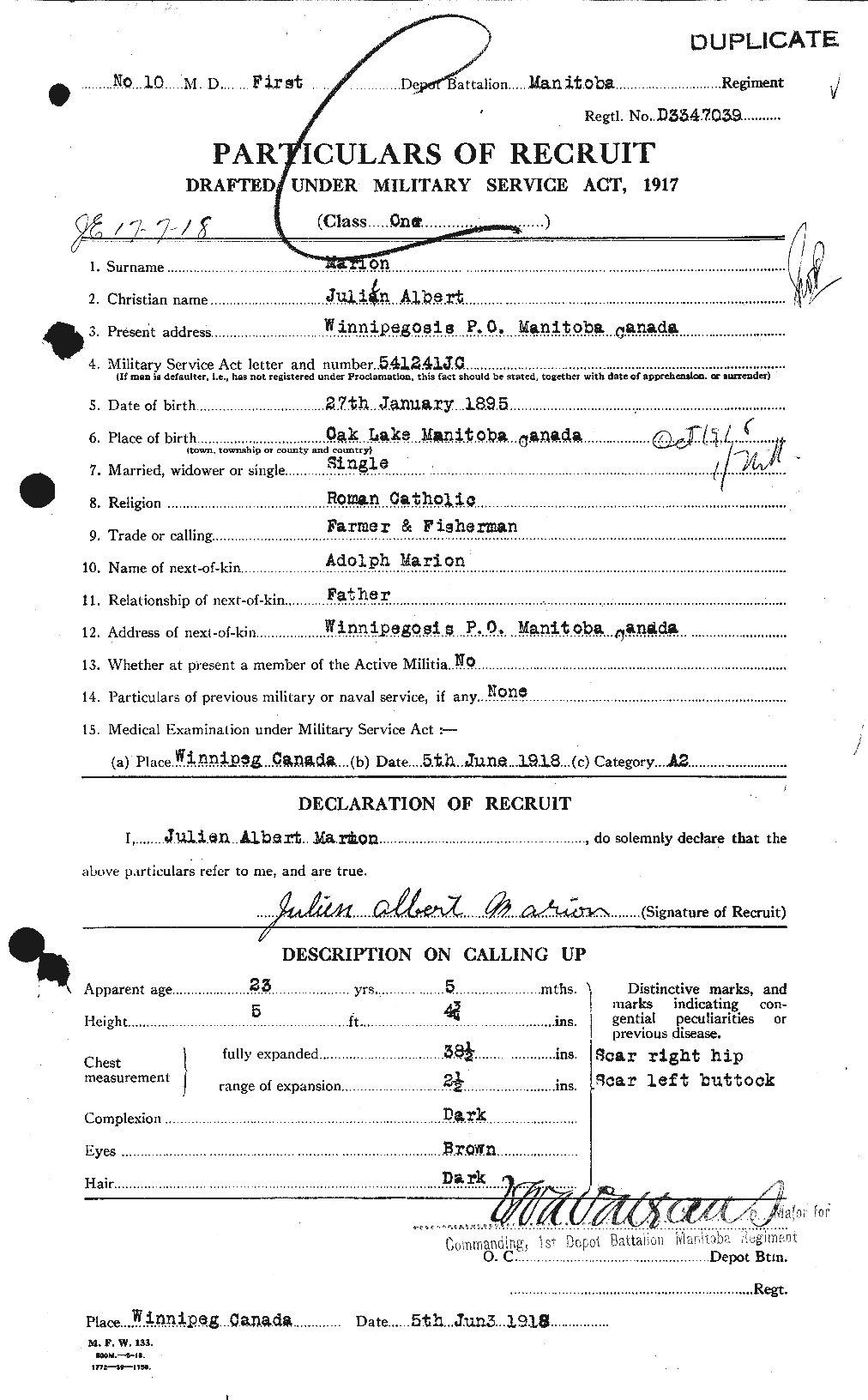 Personnel Records of the First World War - CEF 479080a