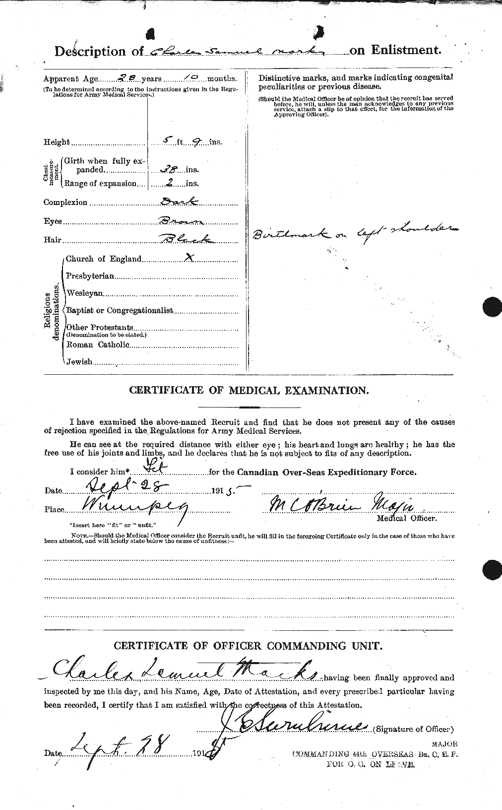 Personnel Records of the First World War - CEF 479317b