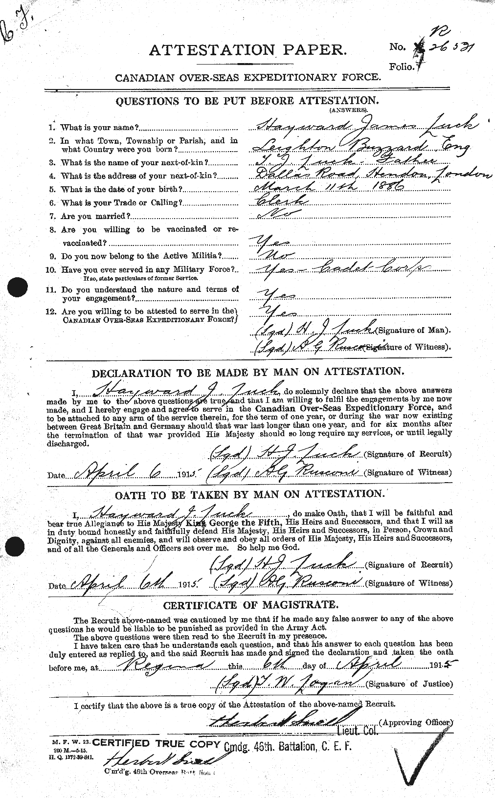Personnel Records of the First World War - CEF 480336a