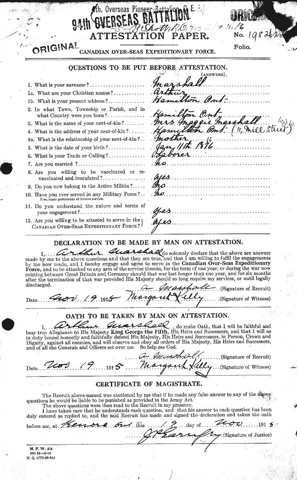 Personnel Records of the First World War - CEF 480426a