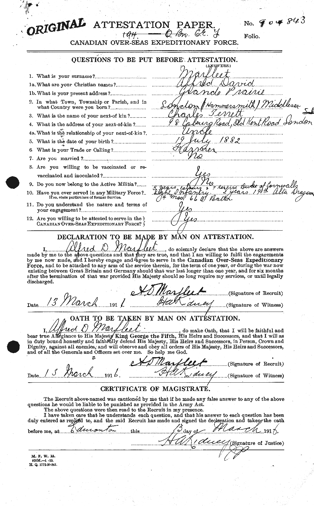 Personnel Records of the First World War - CEF 481244a