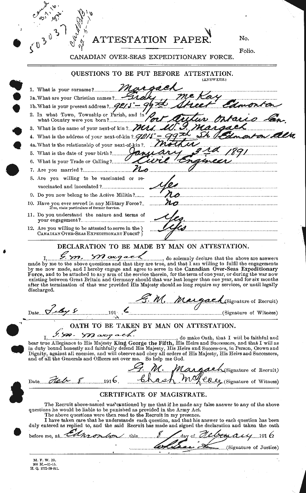Personnel Records of the First World War - CEF 481248a