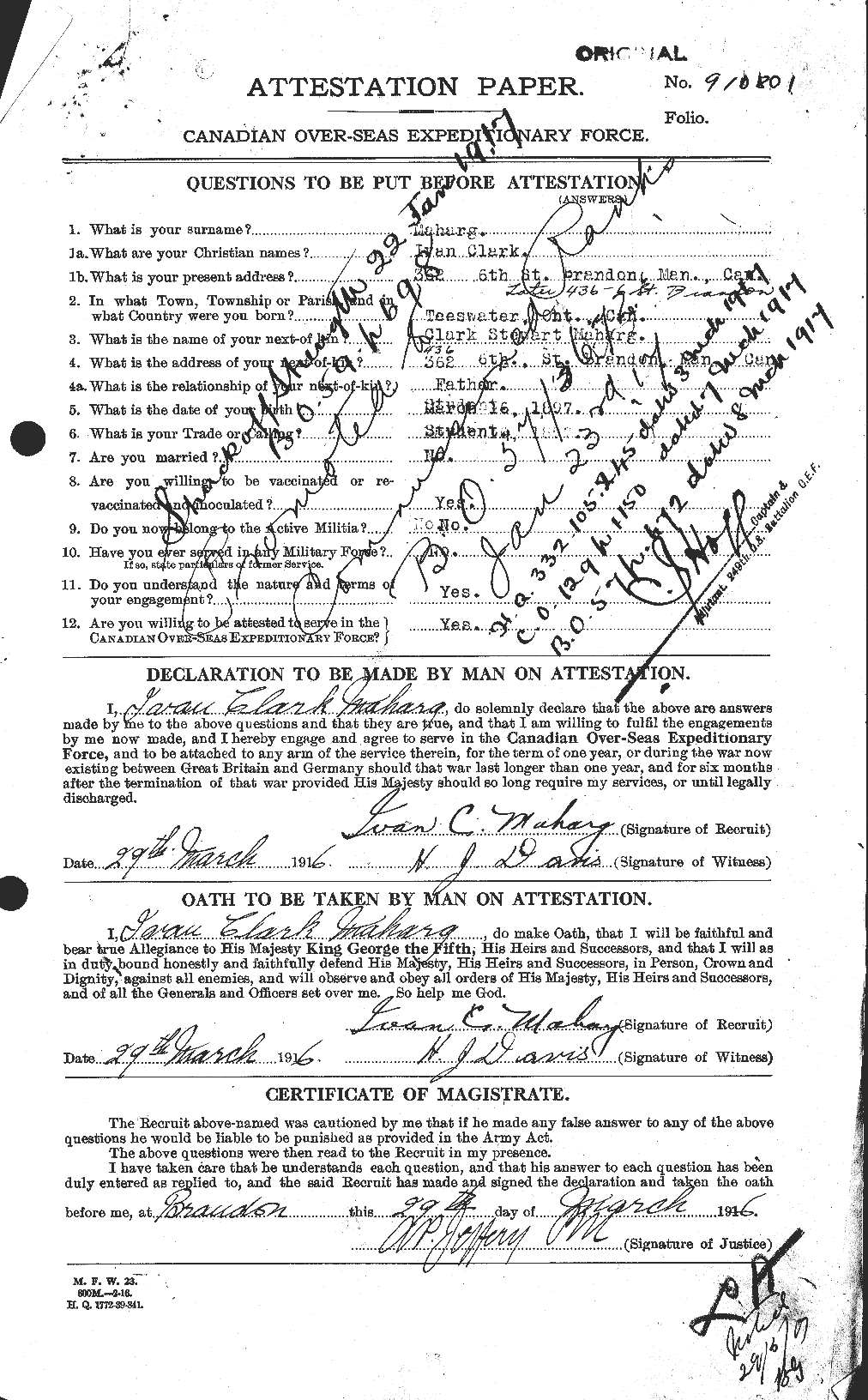 Personnel Records of the First World War - CEF 481957a