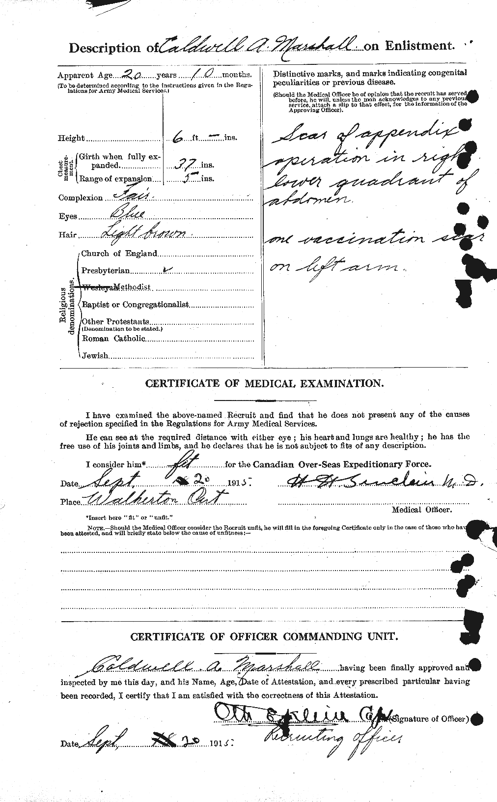 Personnel Records of the First World War - CEF 482005b