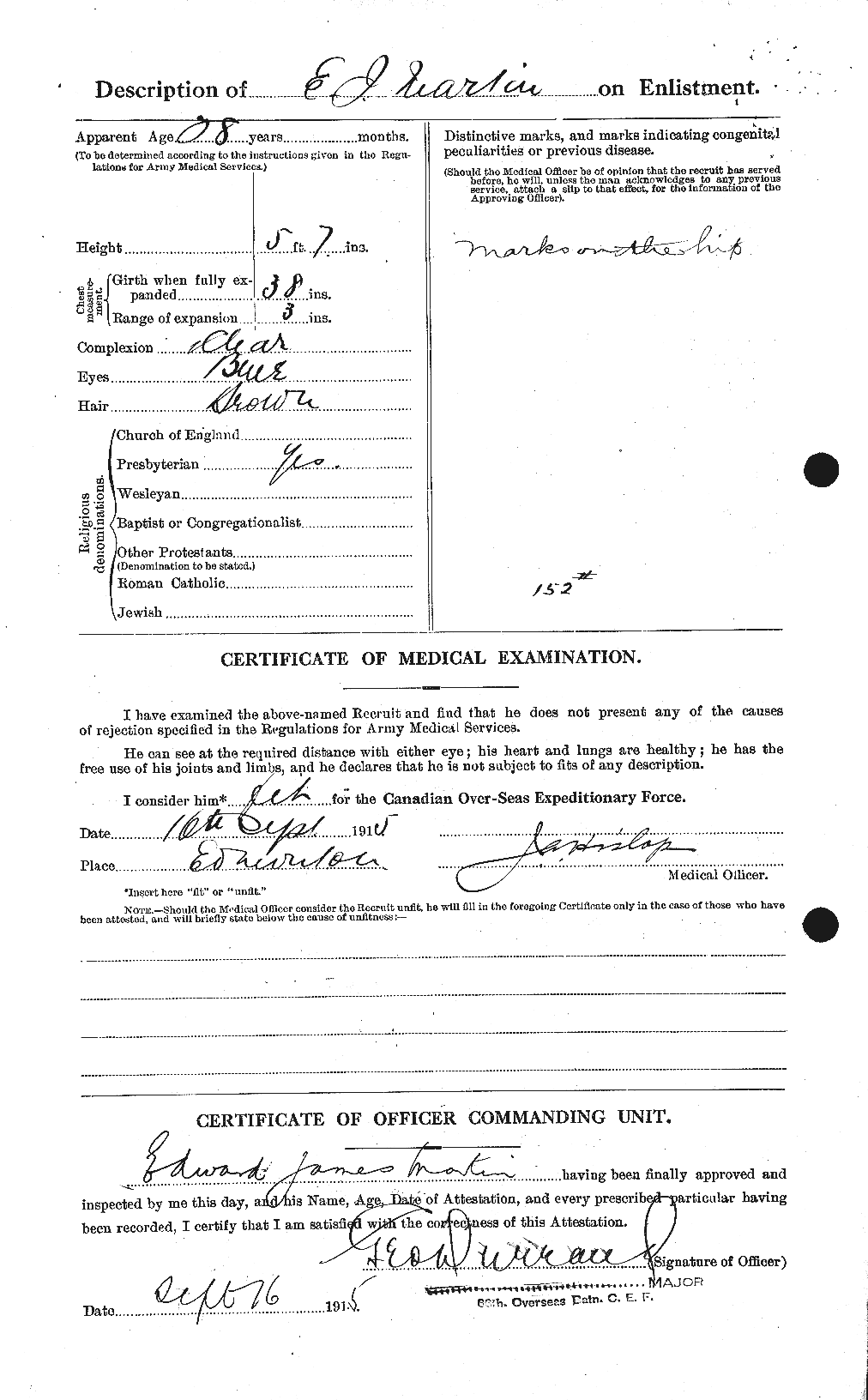 Personnel Records of the First World War - CEF 482881b