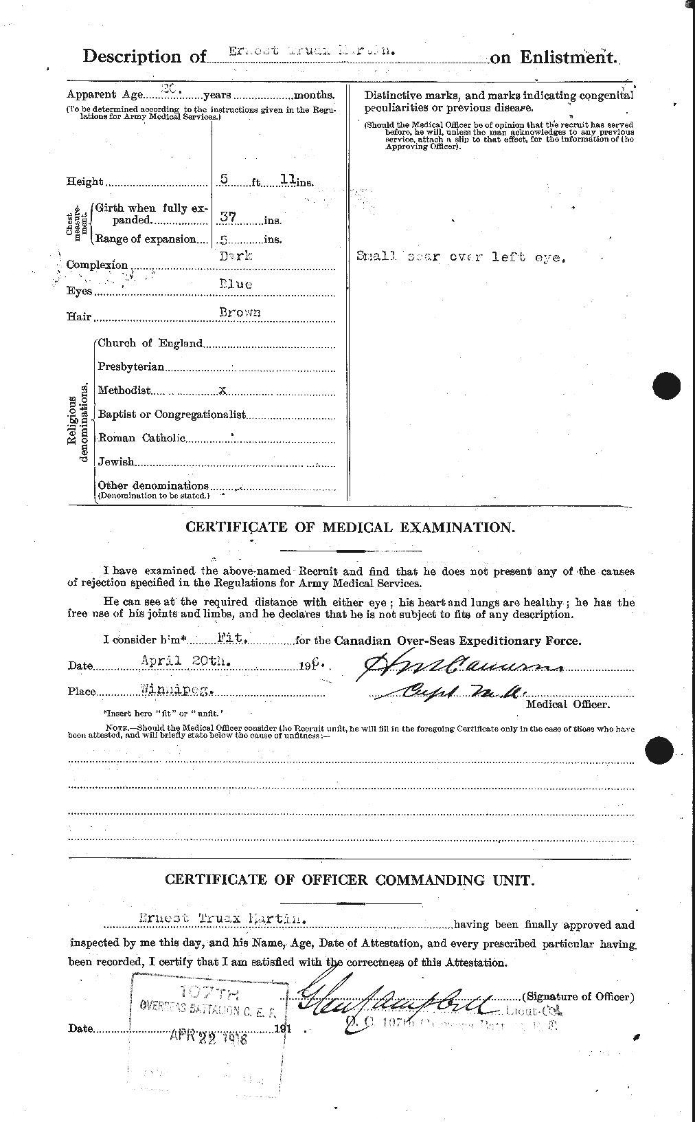Personnel Records of the First World War - CEF 482941b