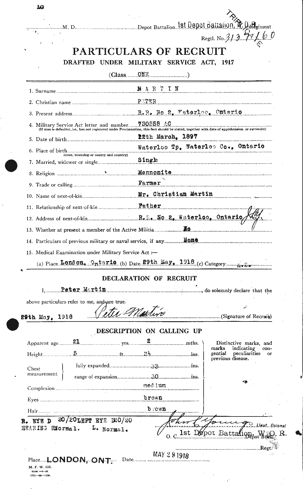 Personnel Records of the First World War - CEF 483113a
