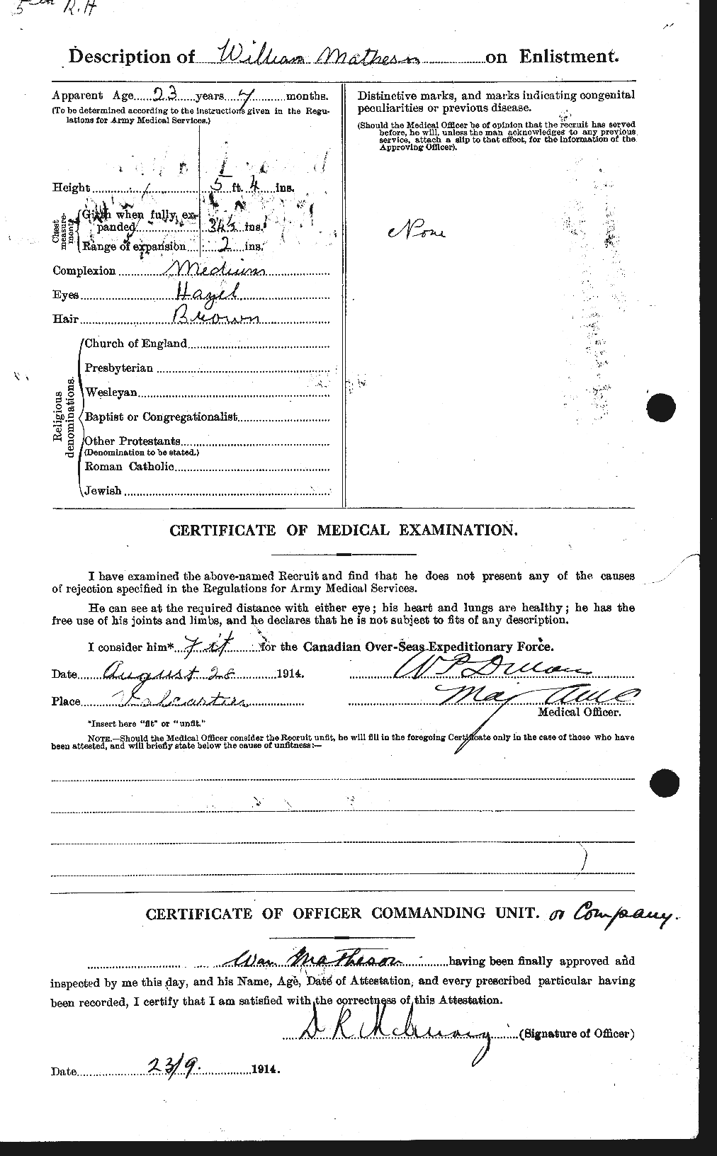 Personnel Records of the First World War - CEF 483812b