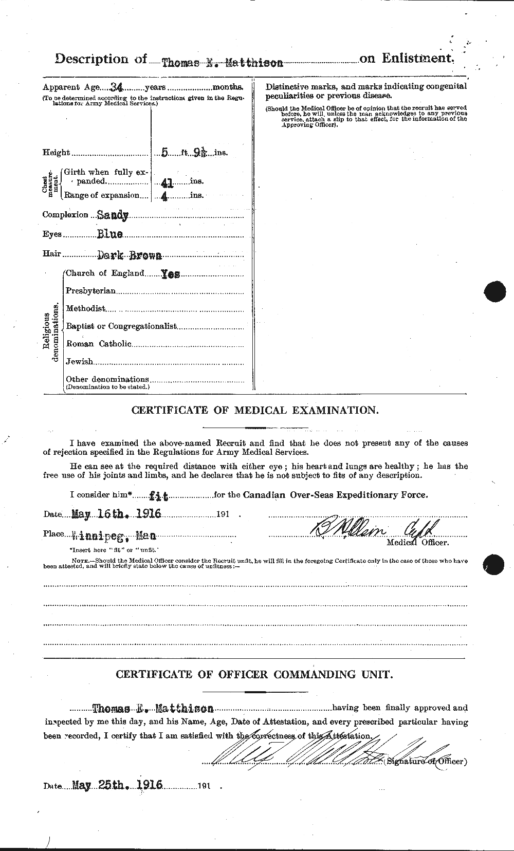 Personnel Records of the First World War - CEF 484078b