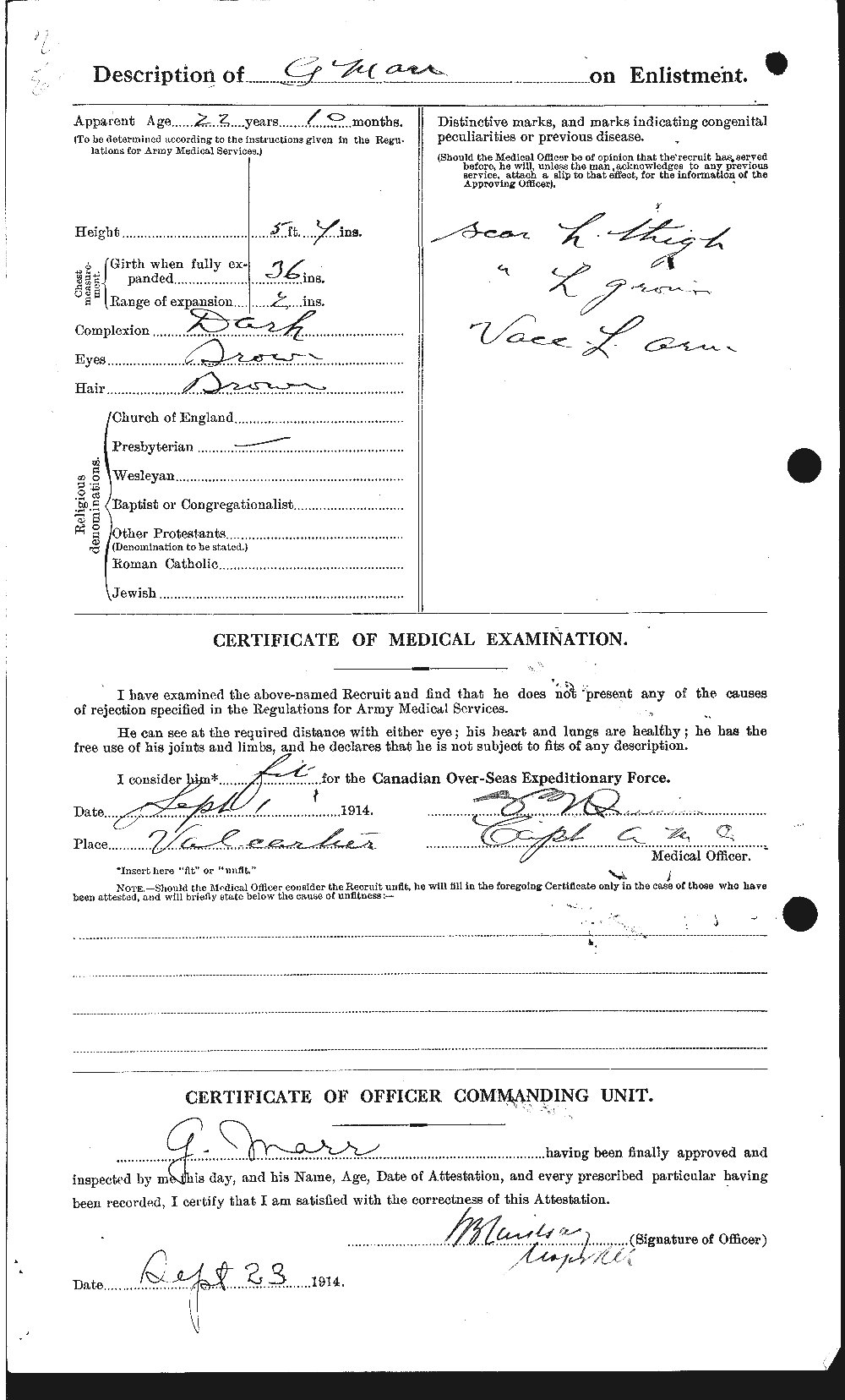Personnel Records of the First World War - CEF 485626b