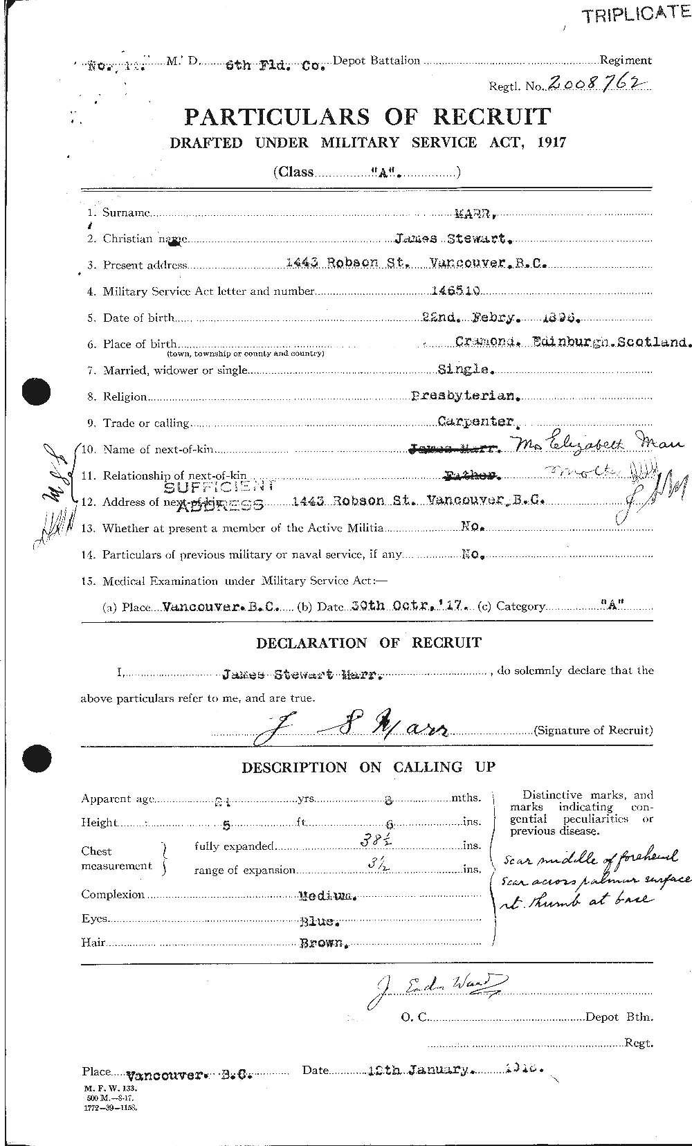 Personnel Records of the First World War - CEF 485649a