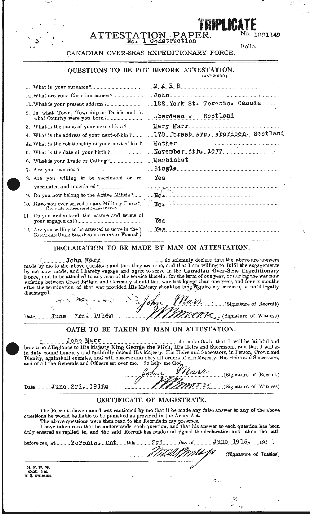 Personnel Records of the First World War - CEF 485656a