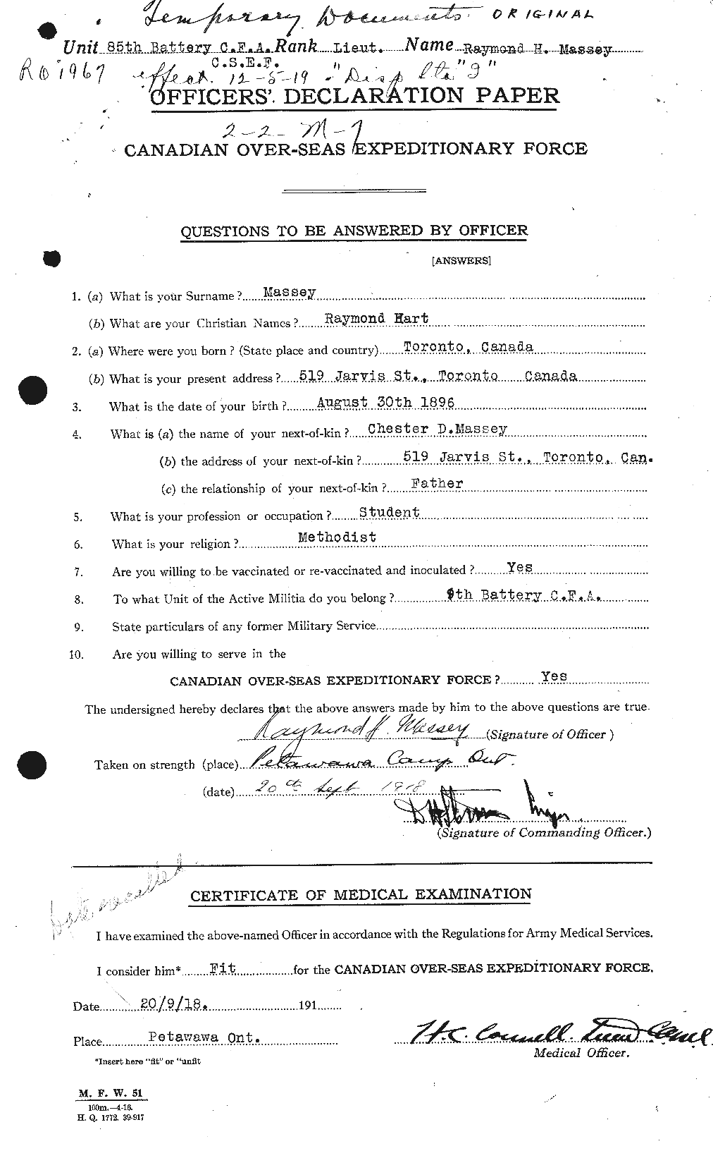 Personnel Records of the First World War - CEF 487095a