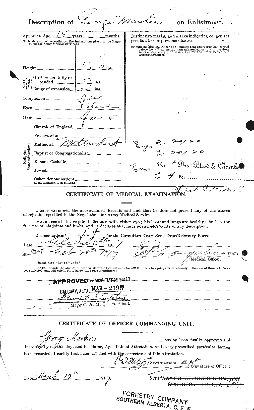 Personnel Records of the First World War - CEF 487326b