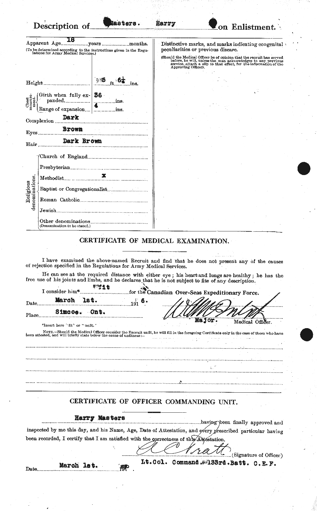 Personnel Records of the First World War - CEF 487336b