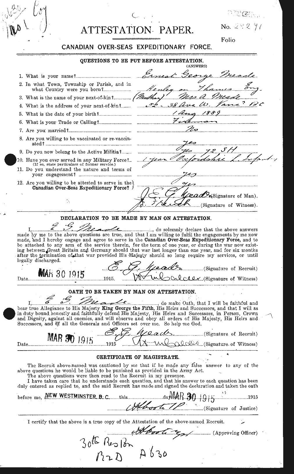 Personnel Records of the First World War - CEF 488373a
