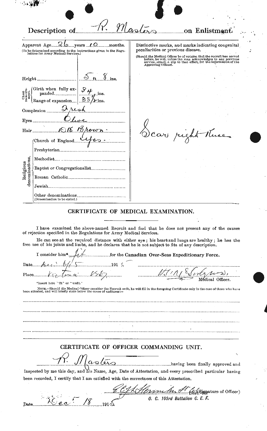 Personnel Records of the First World War - CEF 488454b