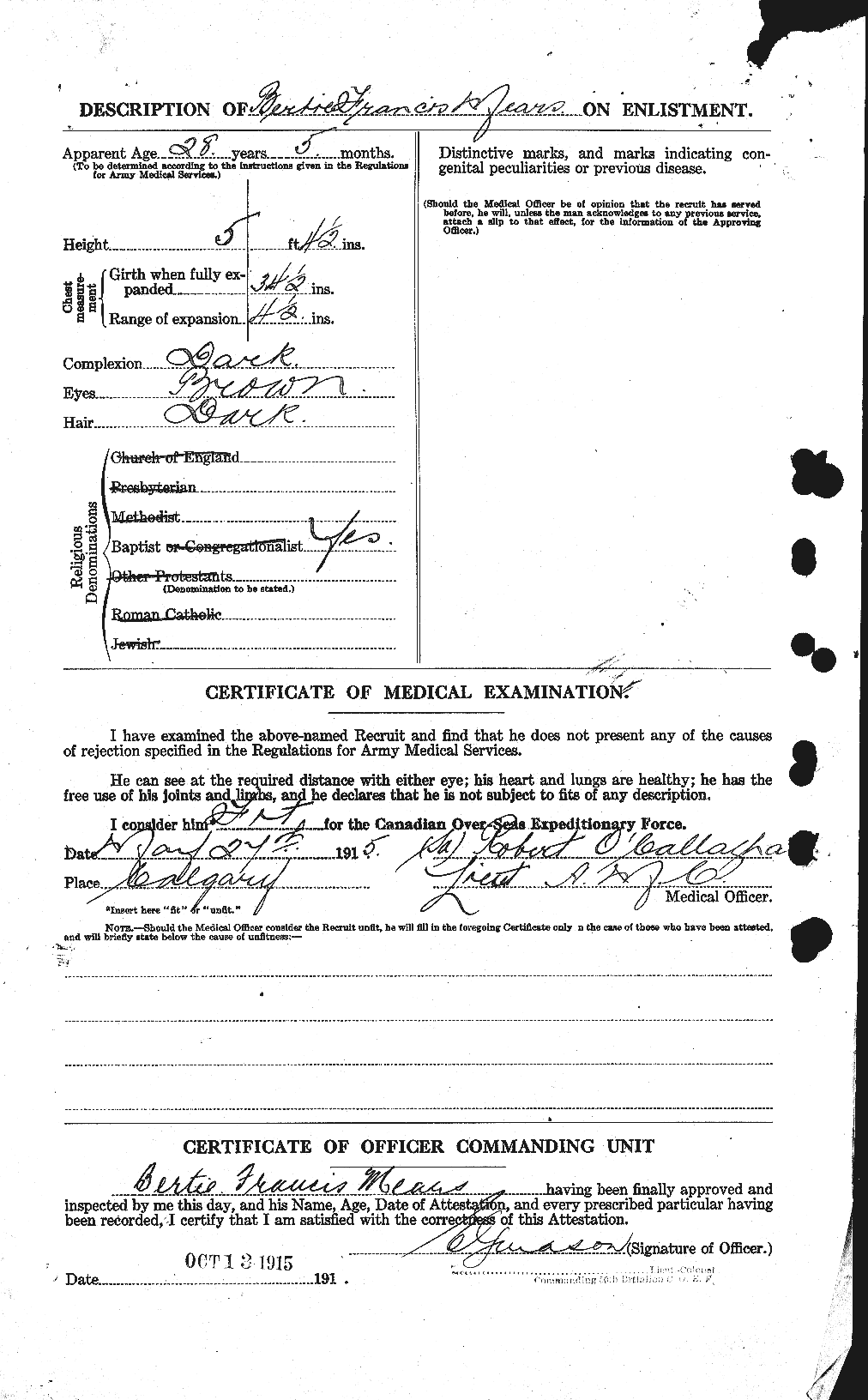 Personnel Records of the First World War - CEF 489685b