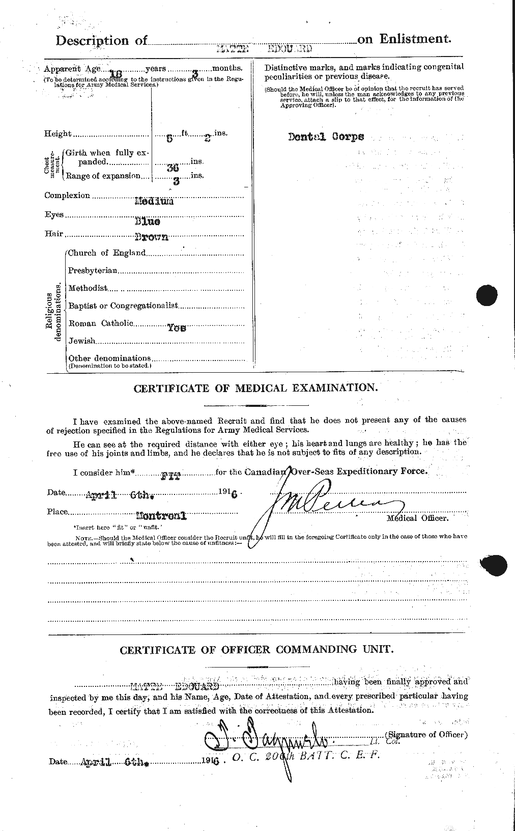 Personnel Records of the First World War - CEF 490173b