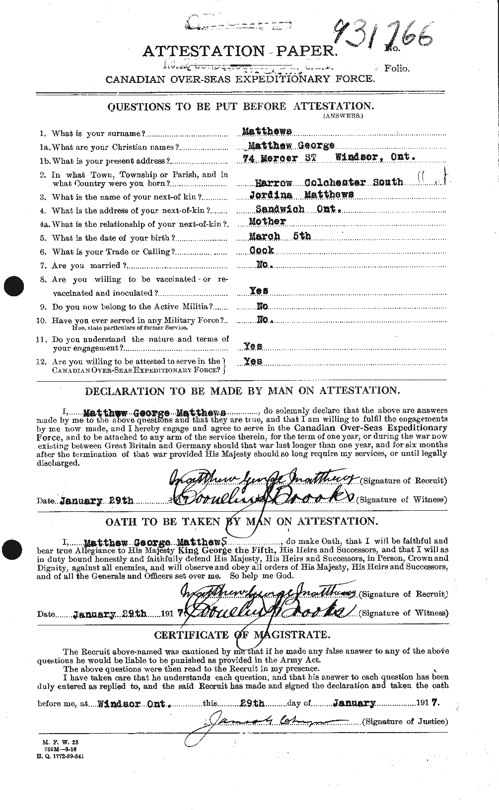 Personnel Records of the First World War - CEF 491272a