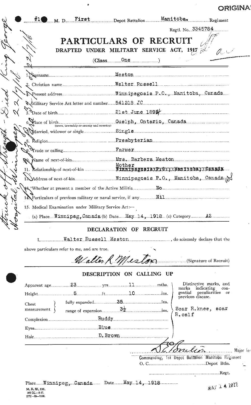 Personnel Records of the First World War - CEF 492622a