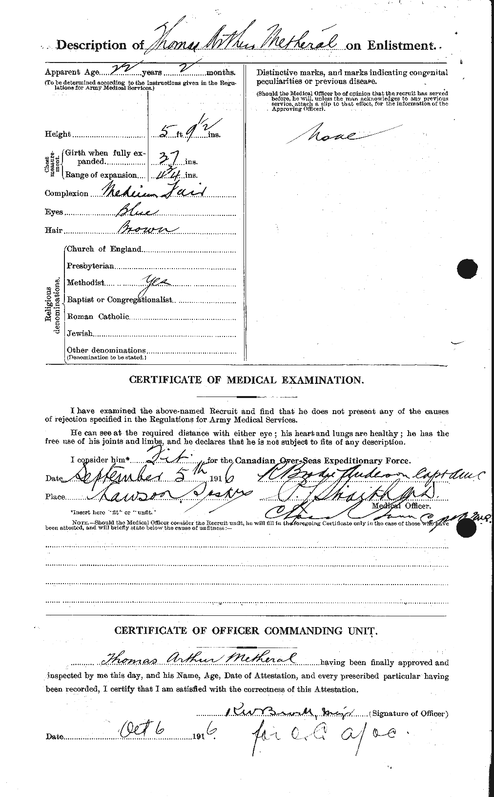 Personnel Records of the First World War - CEF 492809b