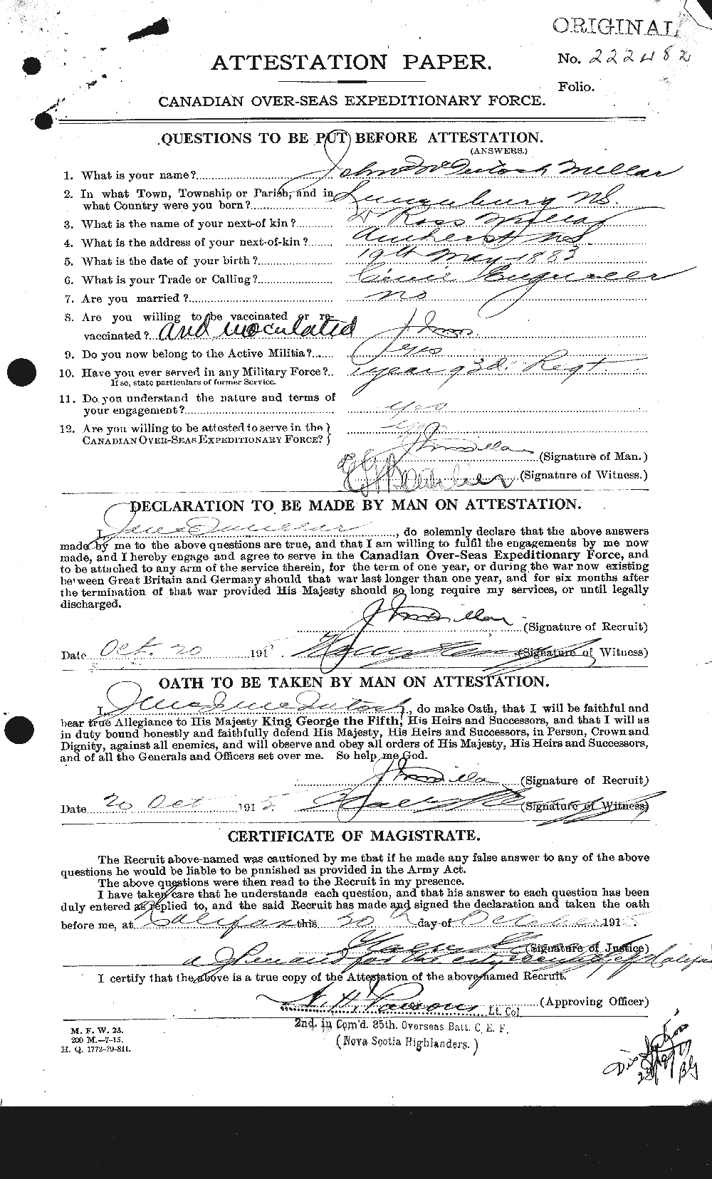 Personnel Records of the First World War - CEF 495328a
