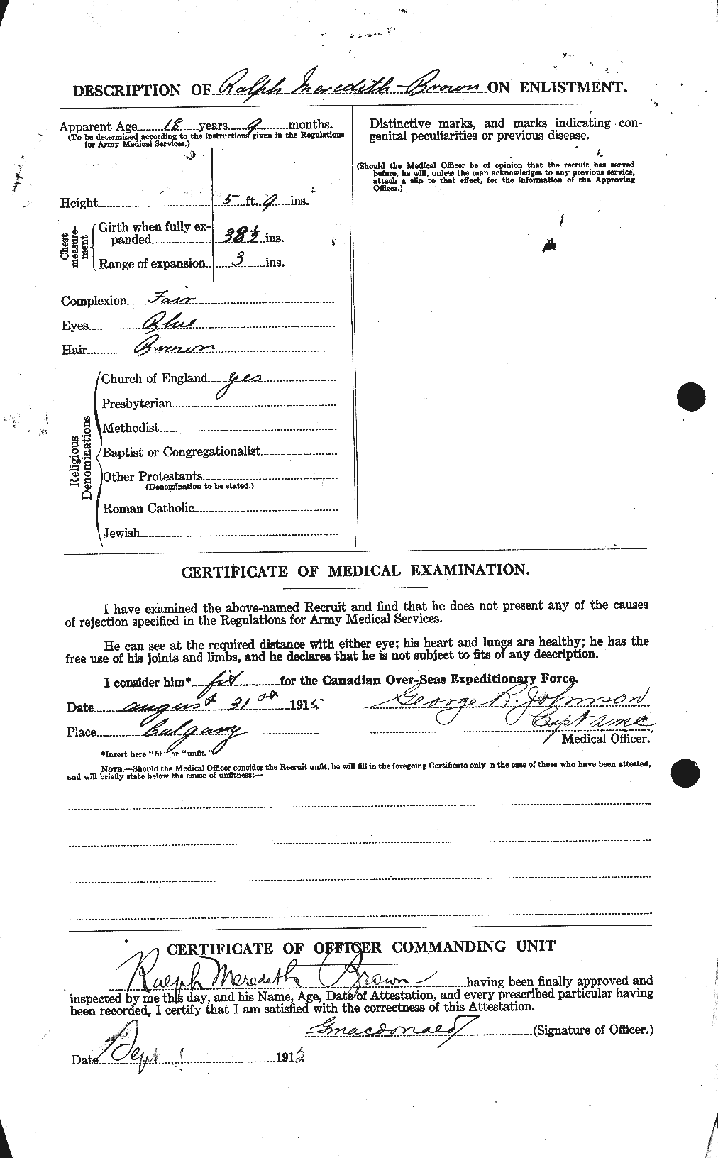 Personnel Records of the First World War - CEF 495918b