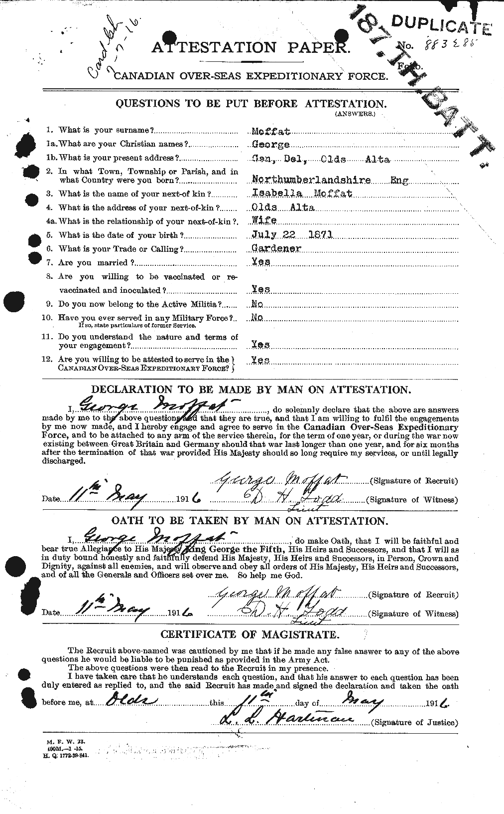 Personnel Records of the First World War - CEF 499017a