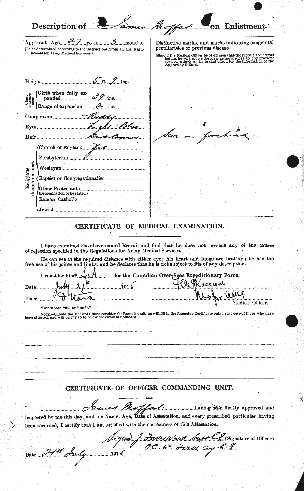 Personnel Records of the First World War - CEF 499027b